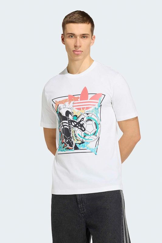 Футболка хлопковая с логотипом Adidas