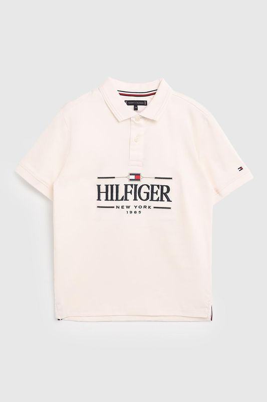 Поло хлопковое с логотипом Tommy Hilfiger