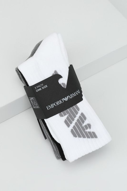 Набор из 3 пар хлопковых носков EMPORIO ARMANI