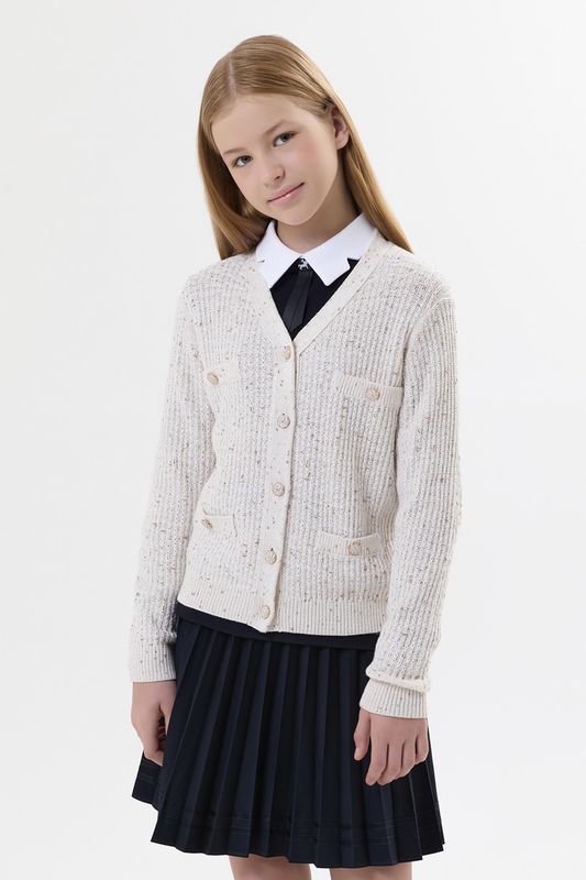 Кардиган вязаный с карманами Junior Republic