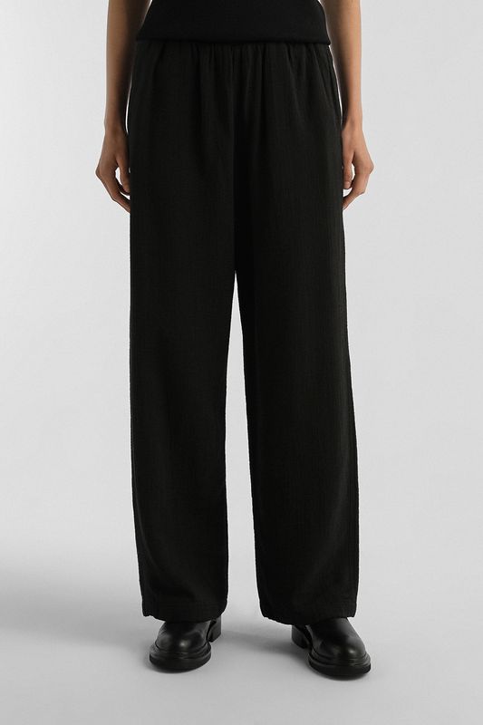 Брюки хлопковые на эластичном поясе Calvin Klein Jeans
