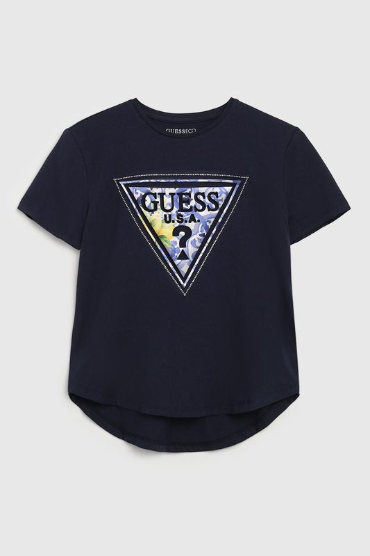 Футболка хлопковая с логотипом Guess