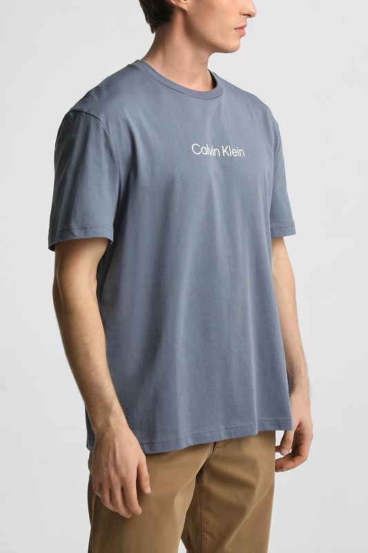 Футболка хлопковая с логотипом Calvin Klein