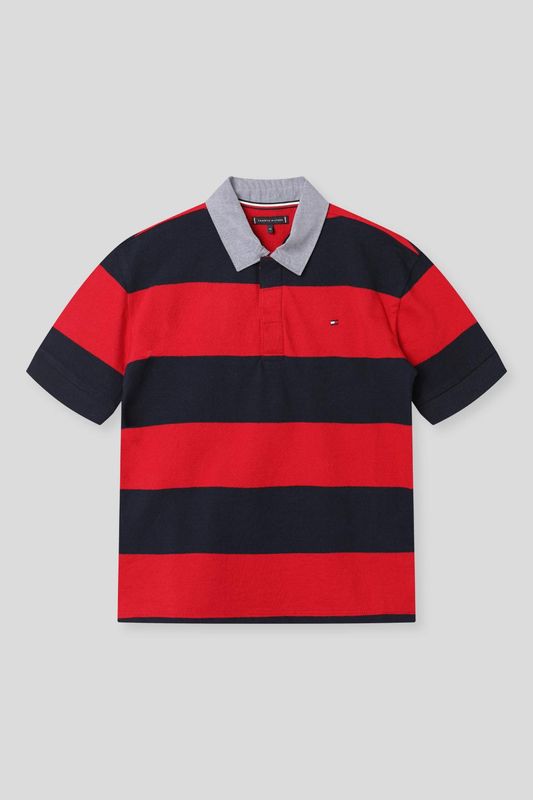Поло хлопковое в полоску Tommy Hilfiger