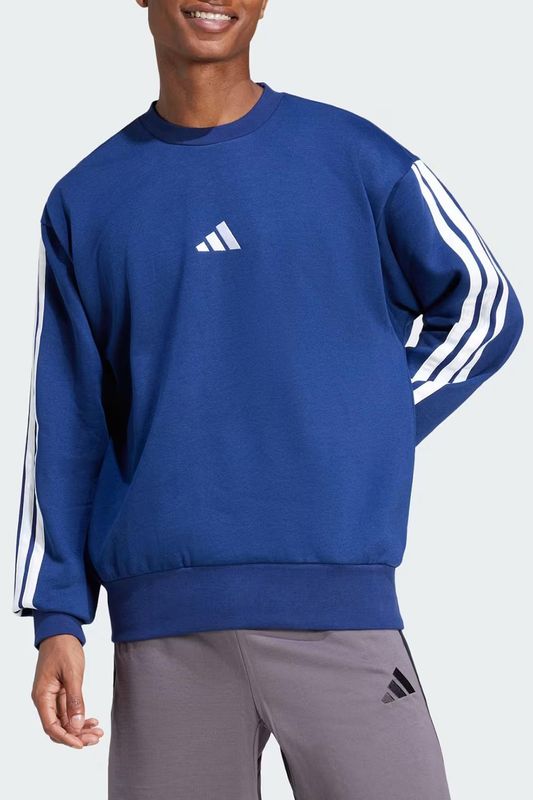 Свитшот с фирменной тесьмой и логотипом Adidas