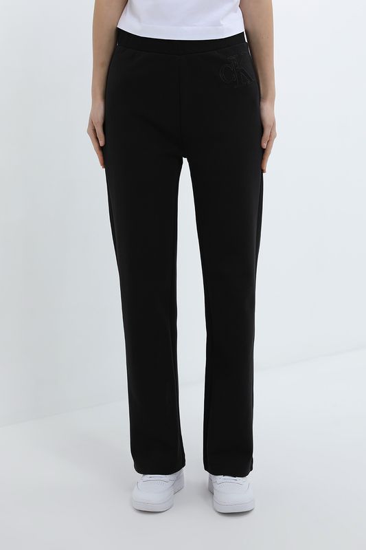 Брюки хлопковые на эластичном поясе Calvin Klein Jeans