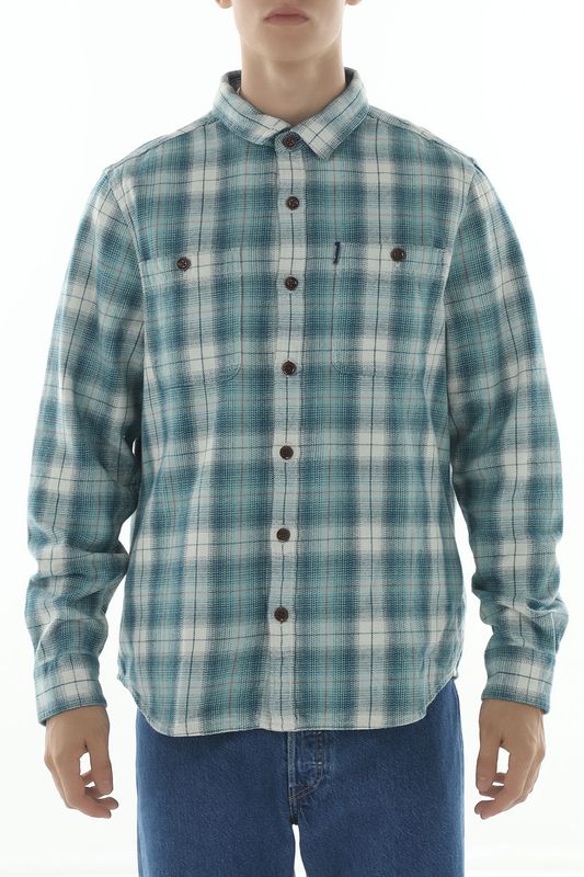 Рубашка хлопковая в клетку с карманами Superdry