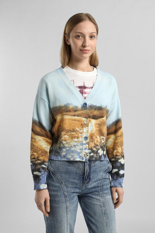 Кардиган хлопковый с принтом Desigual