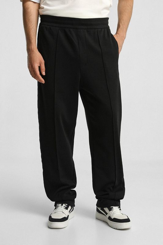 Брюки хлопковые на эластичном поясе Armani Exchange