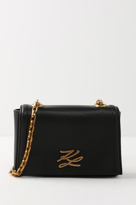 Сумка кросс-боди кожаная Autograph Karl Lagerfeld