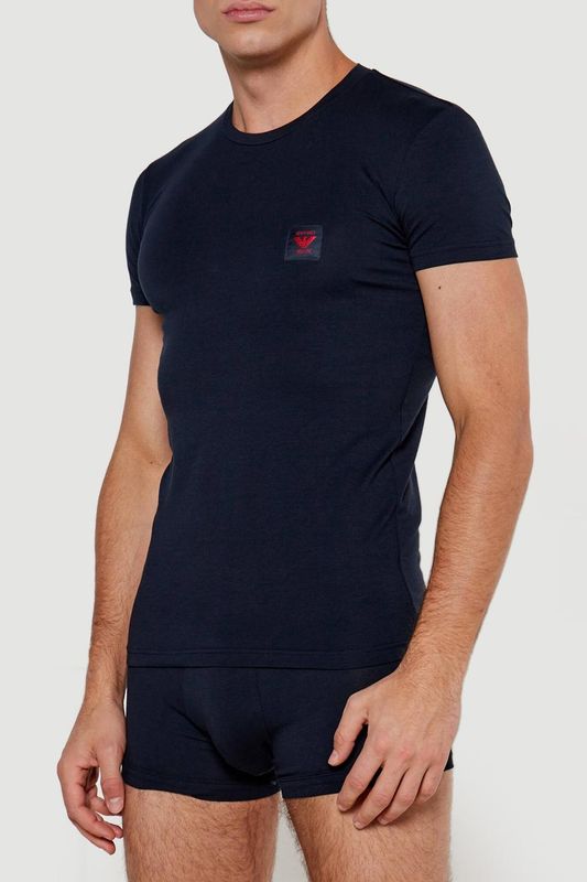 Комплект из футболки и трусов-транков хлопковых EMPORIO ARMANI