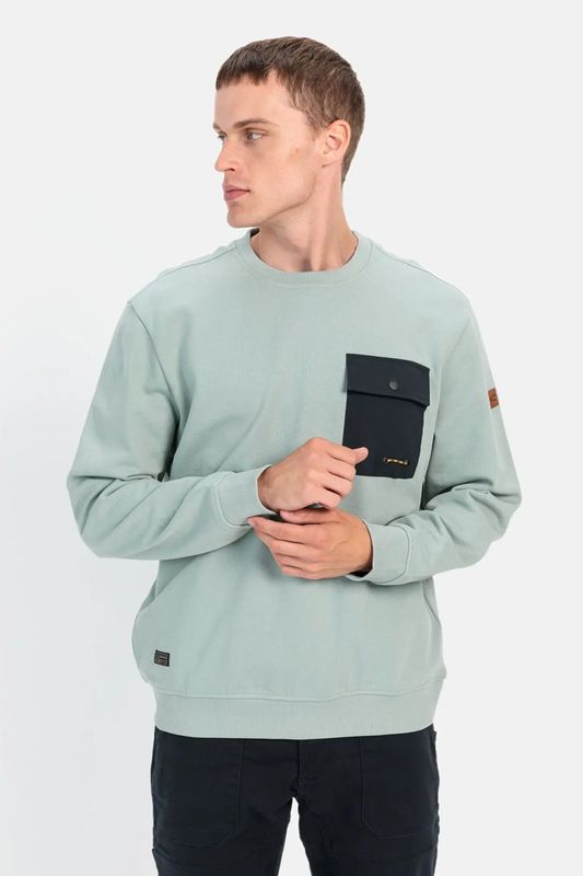 Свитшот хлопковый с карманом Camel Active Apparel