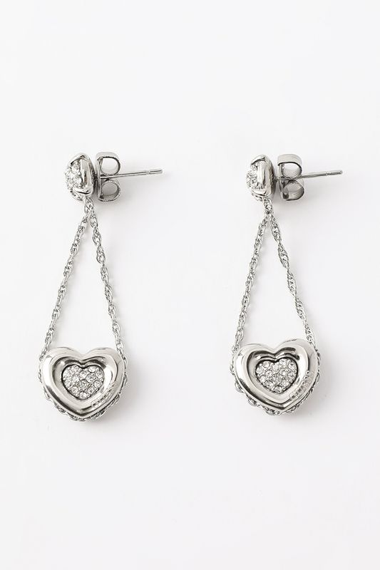 Серьги с кристаллами Guess