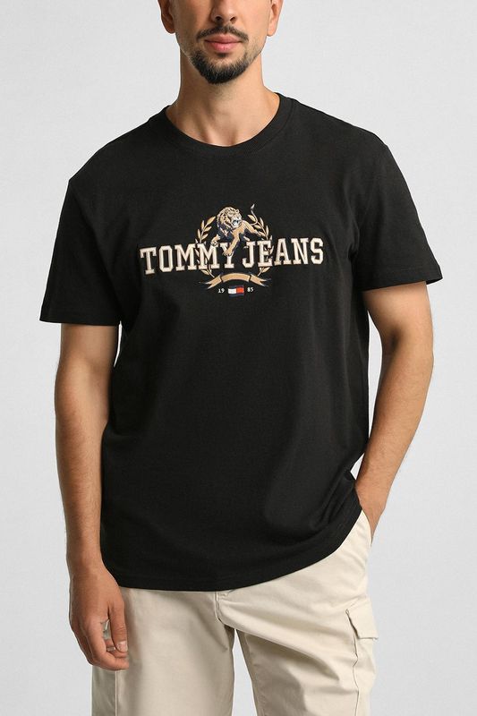 Футболка хлопковая с логотипом Tommy Jeans