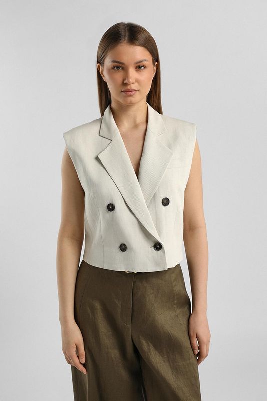 Жилет из смесового льна Marc O'Polo