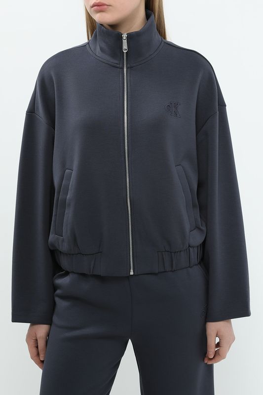 Толстовка на молнии с воротником стойкой Calvin Klein Jeans
