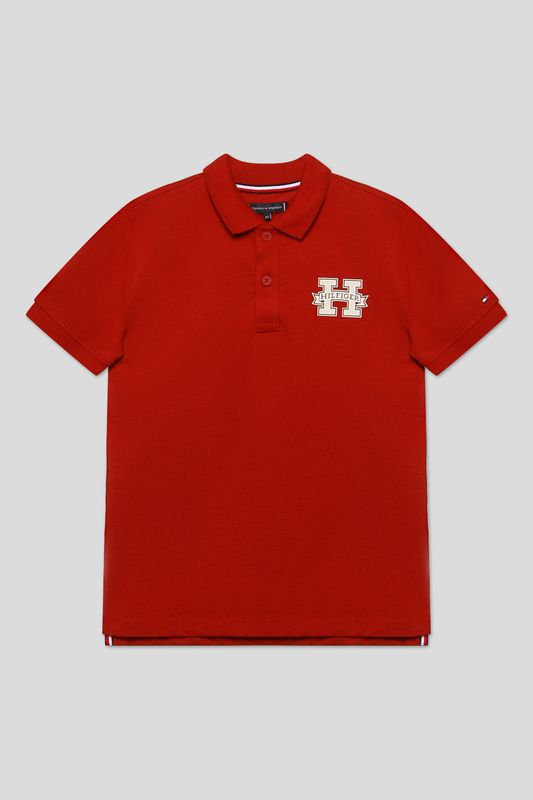 Поло хлопковое с логотипом Tommy Hilfiger