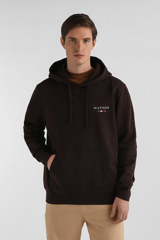 Худи хлопковое с карманом Tommy Hilfiger