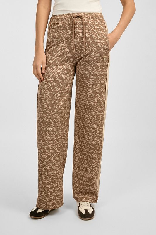 Брюки на кулиске прямого кроя Guess
