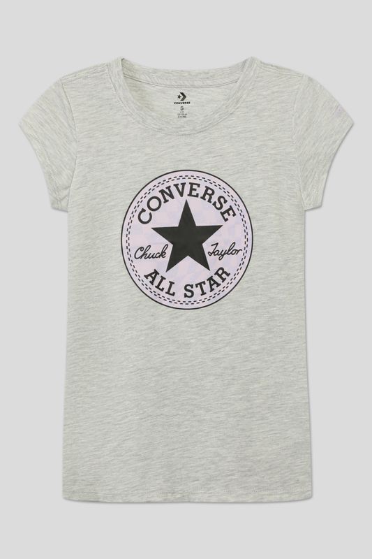Хлопковая футболка с логотипом бренда Converse