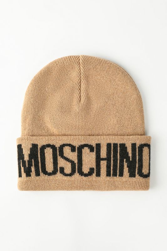 Шапка из смесовой шерсти с логотипом Moschino