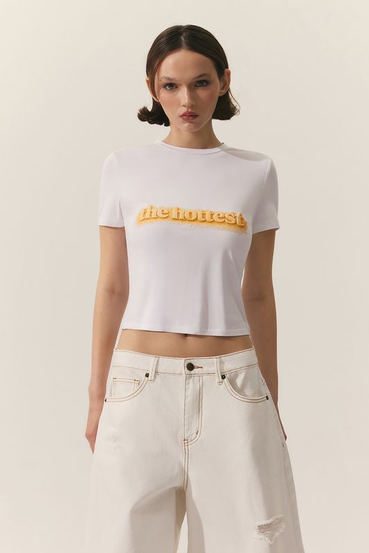 Футболка из вискозы TOPTOP