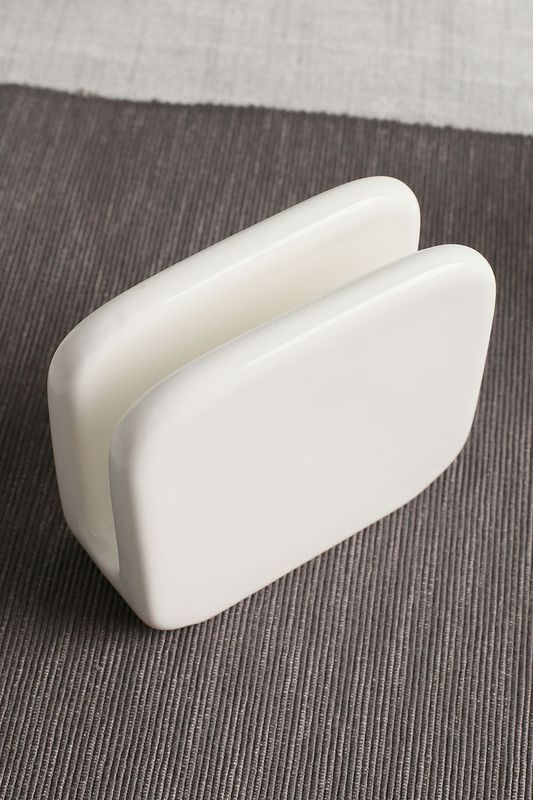 Салфетница из фарфора Infinity Bianco 10х8 см Tognana