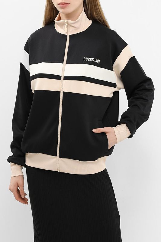 Толстовка на молнии с логотипом Guess