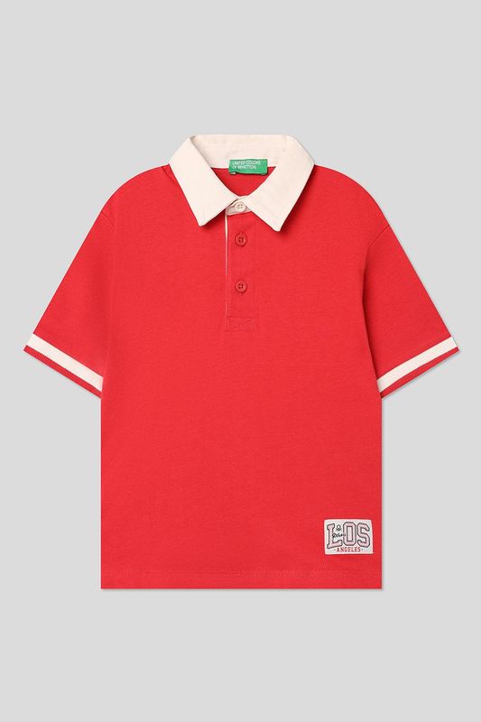 Поло хлопковое Benetton