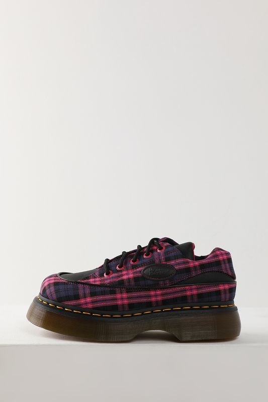 Полуботинки комбинированные на высокой подошве Dr Martens