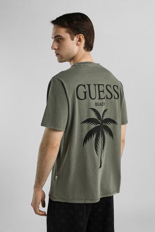 Футболка хлопковая с принтом Guess