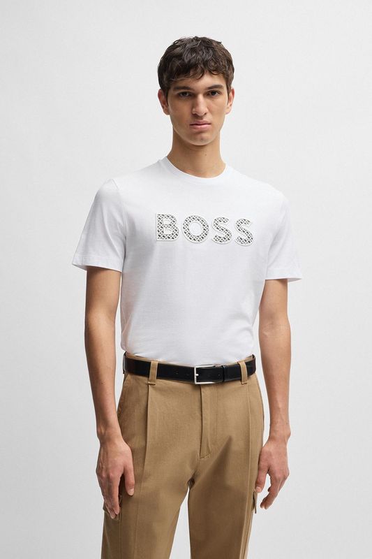 Футболка хлопковая с логотипом BOSS