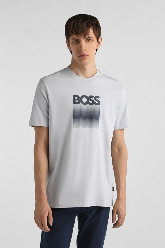 Футболка хлопковая с логотипом BOSS