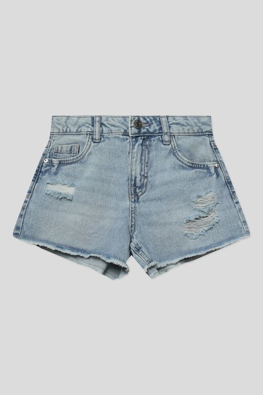 Шорты джинсовые с эффектом потертости Republic of Denim