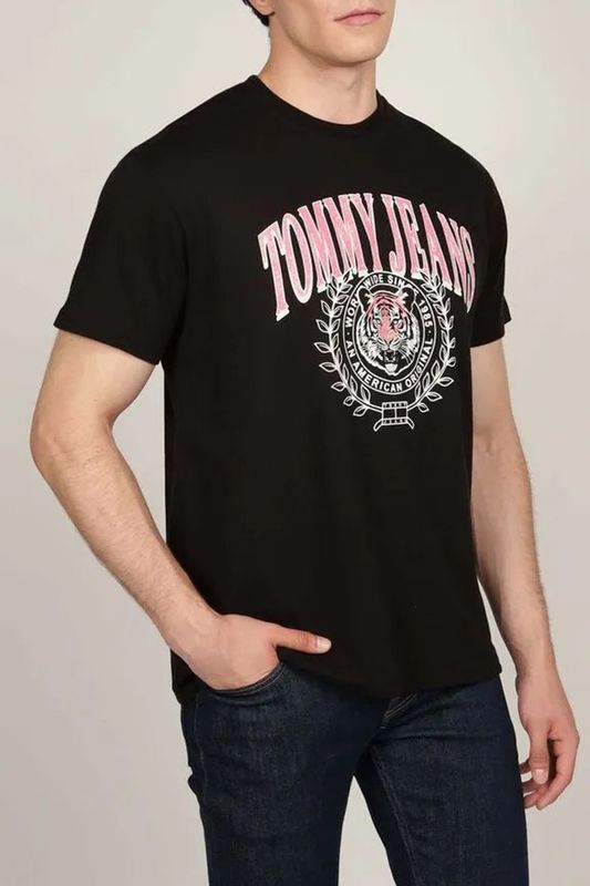 Футболка хлопковая с логотипом Tommy Jeans