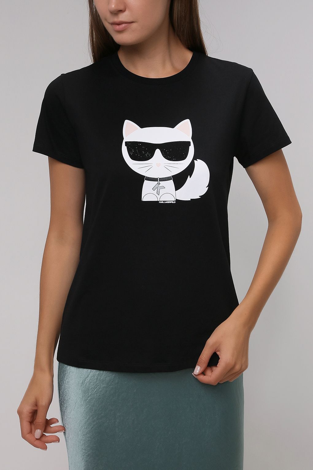 Karl Lagerfeld Хлопковая футболка Karl Ikonik Karl Lagerfeld Хлопковая футболка Karl Ikonik