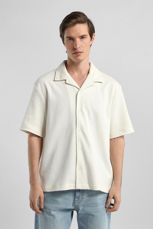 Рубашка из льна и хлопка Calvin Klein Jeans