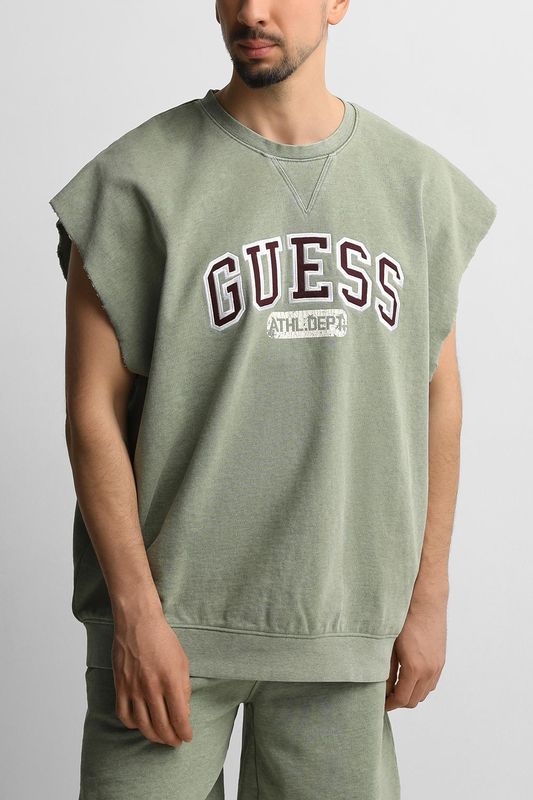 Свитшот хлопковый без рукавов Guess