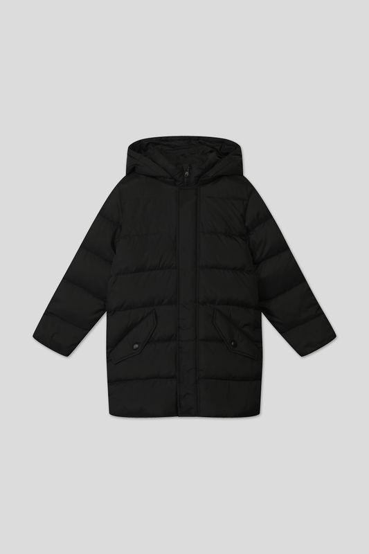 Стеганое пальто с капюшоном Benetton