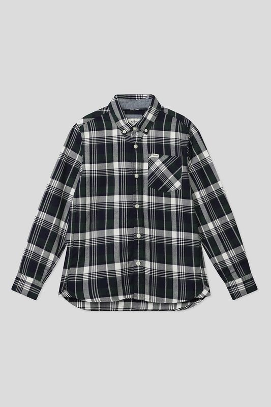 Хлопковая рубашка с воротником на пуговицах PEPE JEANS