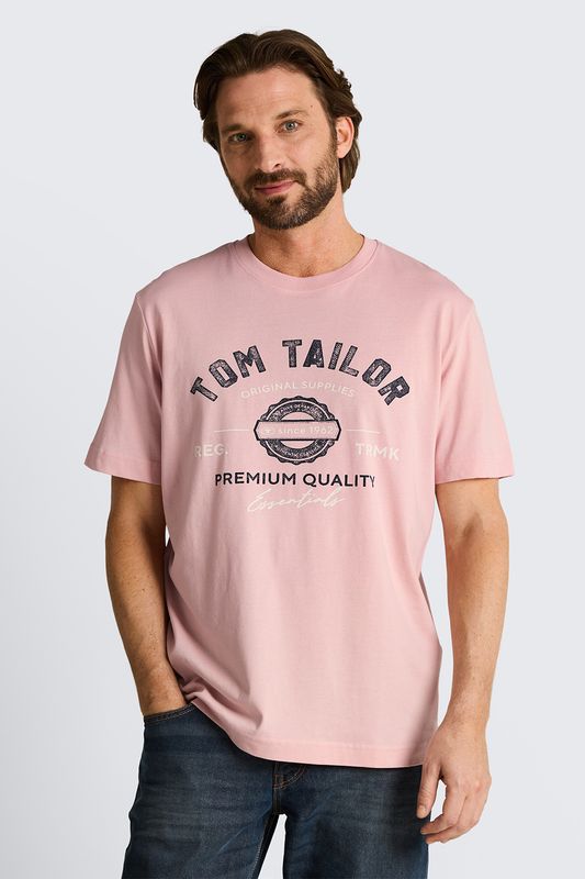 Футболка хлопковая с логотипом TOM TAILOR