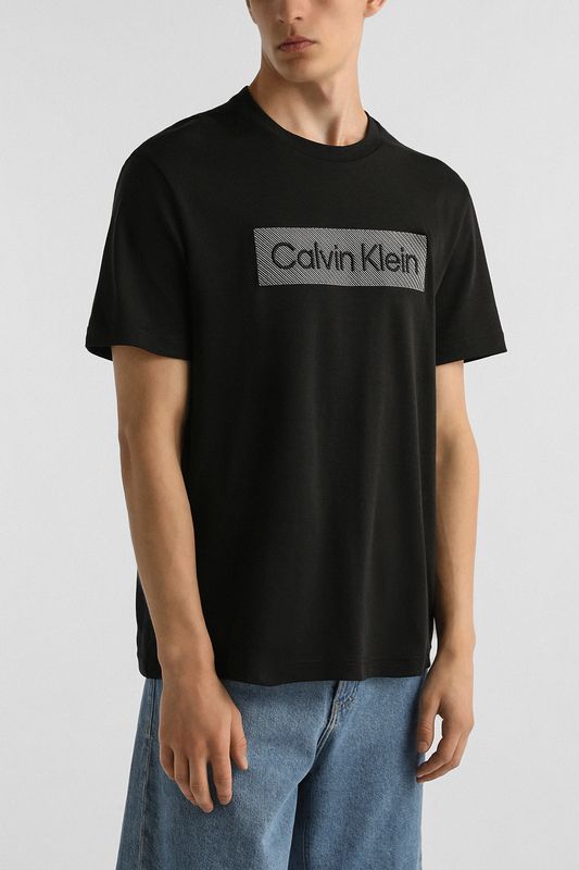 Футболка хлопковая с логотипом Calvin Klein