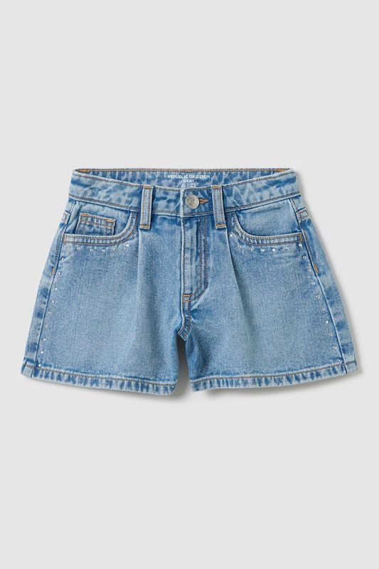 Шорты джинсовые со стразами Republic of Denim