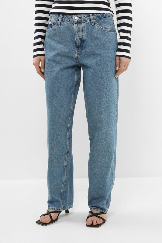 Джинсы с эффектом потертости Calvin Klein Jeans
