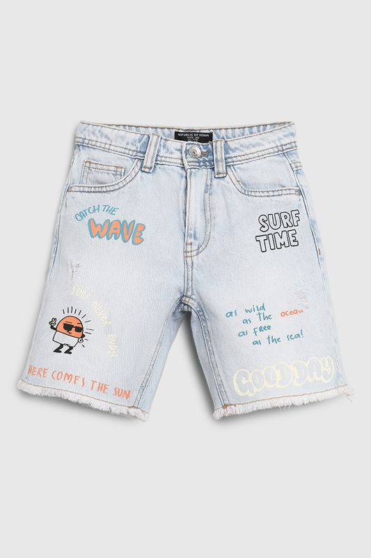 Шорты джинсовые с необработанным краем Republic of Denim