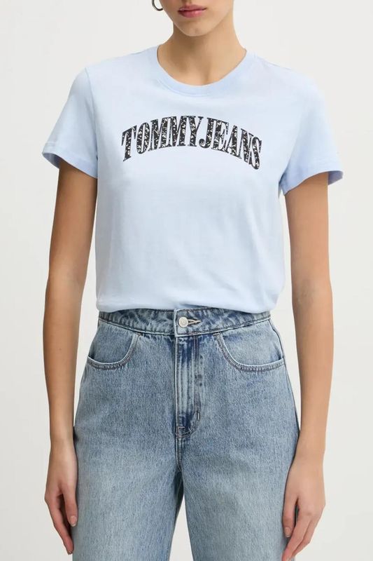 Футболка хлопковая с логотипом Tommy Jeans