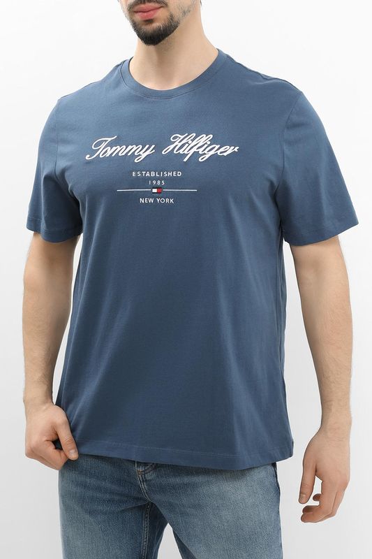 Футболка хлопковая с логотипом Tommy Hilfiger