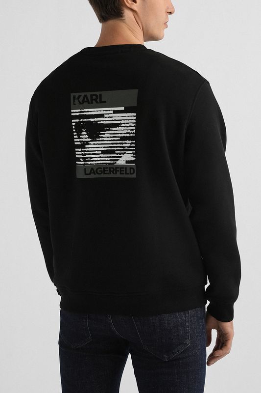 Свитшот хлопковый с логотипом Karl Lagerfeld