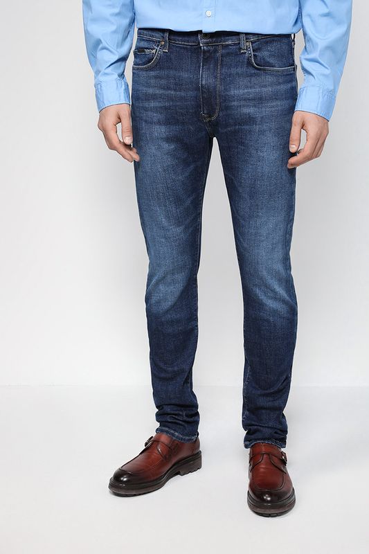 Джинсы с эффектом потертости PEPE JEANS