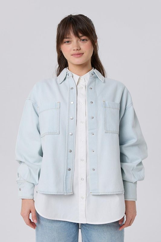 Рубашка джинсовая на кнопках Lee Cooper